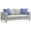 vidaXL Coussins de canap&eacute; 2 pcs Bleu denim 50 x 50 cm tissu