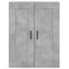 vidaXL Buffet haut Gris b&eacute;ton 69,5x34x180 cm Bois d'ing&eacute;nierie