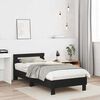 vidaXL Cadre de lit Ch&ecirc;ne noir 203 x 95 x 70 cm Bois d'ing&eacute;nierie