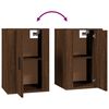 vidaXL Meuble TV mural Ch&ecirc;ne marron 40x34,5x60 cm