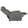 vidaXL Fauteuil Gris Similicuir