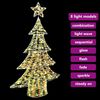 vidaXL Sapin de No&euml;l avec 120 LED Blanc chaud 120 cm PET