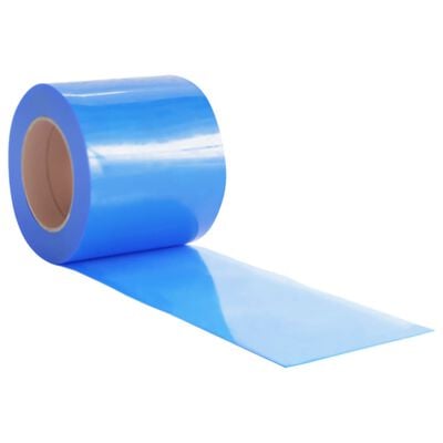 vidaXL Rideau de porte bleu 200 mmx1,6 mm 25 m PVC