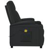 vidaXL Fauteuil de massage Noir Similicuir
