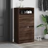 vidaXL Armoire &agrave; chaussures ch&ecirc;ne marron 60x34x116cm bois d'ing&eacute;nierie