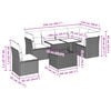 vidaXL Salon de jardin avec coussins 9 pcs marron r&eacute;sine tress&eacute;e