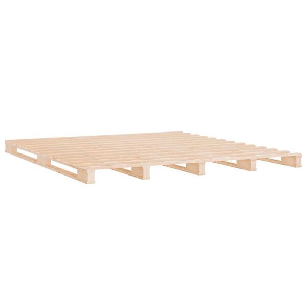 vidaXL Lit de palette 120x190 cm Bois pin massif Petit Double