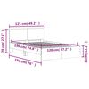 vidaXL Cadre de lit sans matelas sonoma gris 120x190 cm
