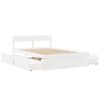 vidaXL Cadre de lit sans matelas blanc 120x200 cm bois de pin massif