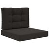 vidaXL Coussin de canap&eacute; d'ext&eacute;rieur Polyester Noir 60 x 60 cm
