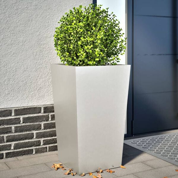 vidaXL Jardini&egrave;res 2 pcs 45x45x75 cm acier inoxydable