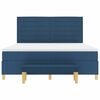 vidaXL Lit &agrave; ressorts avec matelas Bleu 180 x 200 cm tissu