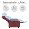 vidaXL Fauteuil inclinable Rouge bordeaux Similicuir