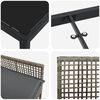 vidaXL Ensemble de salle &agrave; manger pour jardin 7 pcs Gris polyrotin