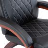 vidaXL Fauteuil inclinable TV Noir Similicuir
