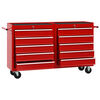 vidaXL Chariot &agrave; outils avec 10 tiroirs Acier Rouge