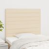 vidaXL T&ecirc;te de lit Cr&egrave;me 80x5x118/128 cm Tissu