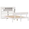vidaXL Lit biblioth&egrave;que sans matelas blanc 160x200 cm bois pin massif
