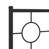 vidaXL Cadre de lit m&eacute;tal sans matelas avec t&ecirc;te de lit noir 75x190 cm