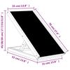 vidaXL Rampe pour chiens gris 70x35 cm bois de sapin solide