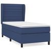 vidaXL Sommier &agrave; lattes de lit avec matelas Bleu 80x200 cm Tissu