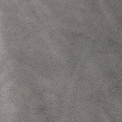 vidaXL Couverture lestée avec housse Gris 137x200 cm 6 kg Tissu