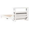 vidaXL Cadre de lit sans matelas blanc 100x200 cm bois de pin massif