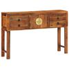 vidaXL Table console 120x30x80 cm Bois d'acacia massif
