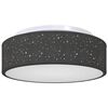 vidaXL Lampe de plafond Noir 38 x 38 x 13,5 cm tissu