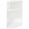 vidaXL Table d'appoint Blanc brillant 39,7 x 39,7 x 60 cm