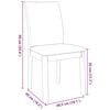 vidaXL Chaises &agrave; manger coussins 2 pcs marron bois massif caoutchouc