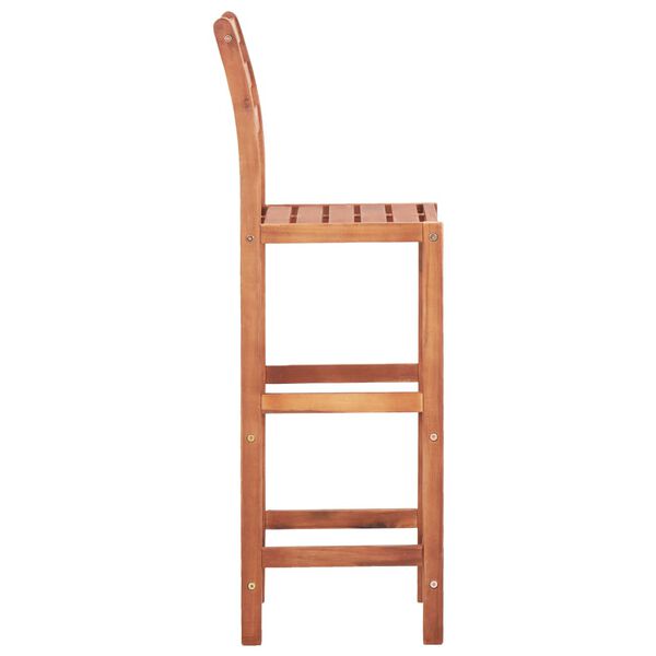 vidaXL Chaises de bar lot de 4 bois d'acacia solide
