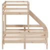 vidaXL Lit superpos&eacute; sans matelas 90x200/140x200 cm bois massif