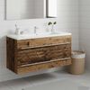 vidaXL | Armoire d'&eacute;vier | avec tiroir Montage mural Bois d'ing&eacute;nierie