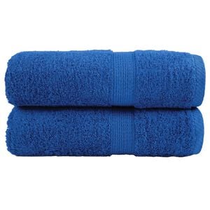 vidaXL Serviettes de toilette premium SOLUND 2 pi&egrave;ces Bleu 30 x 30 cm 600 g/m&sup2;