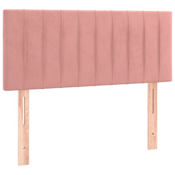 vidaXL T&ecirc;te de lit Rose 100x5x78/88 cm Velours