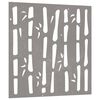 vidaXL Décoration murale jardin 55x55 cm acier corten design bambou