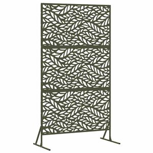 vidaXL &Eacute;cran de confidentialit&eacute; 100 x 50 x 180 cm Acier Vert olive