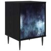 vidaXL Table de chevet RAALTE Ch&ecirc;ne noir 36 x 33 x 51 cm