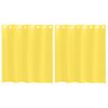 vidaXL Rideaux en voile avec &oelig;illets 2 pcs jaune