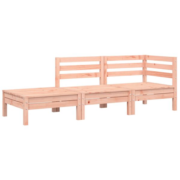 vidaXL Canapé de jardin et coussins repose-pied bois massif douglas