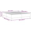 vidaXL Cadre de lit plateforme Vert gris 160 x 200 cm tissu