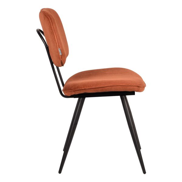 LABEL51 Chaises &agrave; manger lot de 2 Vic 49x60x87 cm rouille