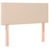 vidaXL Sommier &agrave; lattes de lit matelas cappuccino 120x190cm similicuir