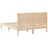 vidaXL Cadre de lit extra long sans matelas 160x220 cm bois massif