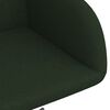 vidaXL Chaises pivotantes &agrave; manger lot de 2 vert fonc&eacute; velours