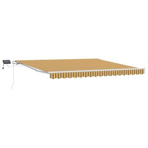vidaXL Auvent r&eacute;tractable Multicolore 400 &times; 300 cm Tissu et Aluminium