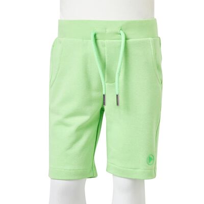 Short pour enfants vert néon 116