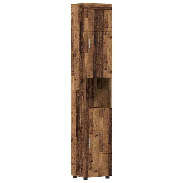 vidaXL Ensemble d'armoire de salle de bain TULUM Bois ancien