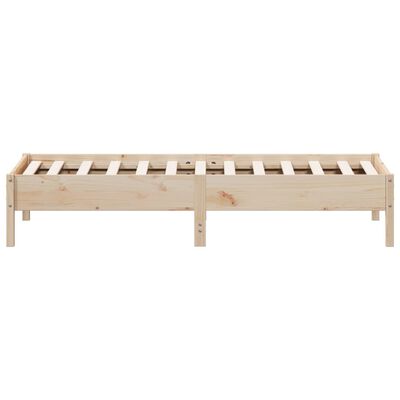 vidaXL Cadre de lit sans matelas 75x190 cm bois de pin massif